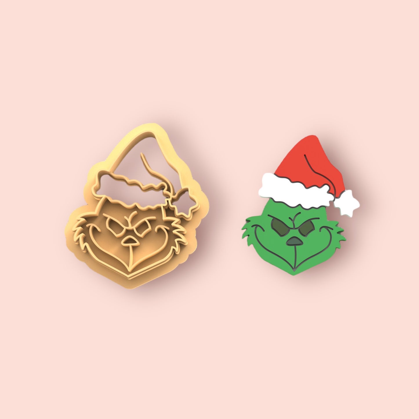 Cortador Grinch para fazer brincos de argila polimérica