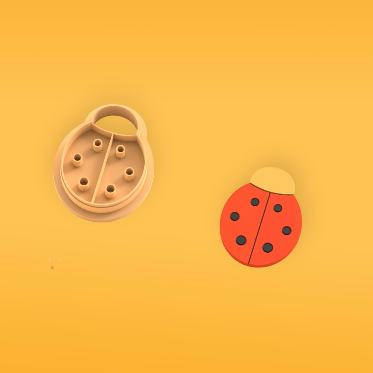 Découpeur d'argile polymère Ladybug B