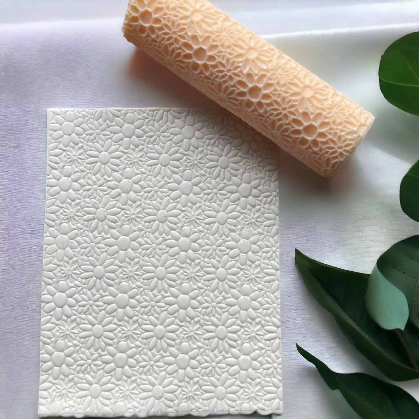Rouleau texture marguerite pour pâte polymère #32