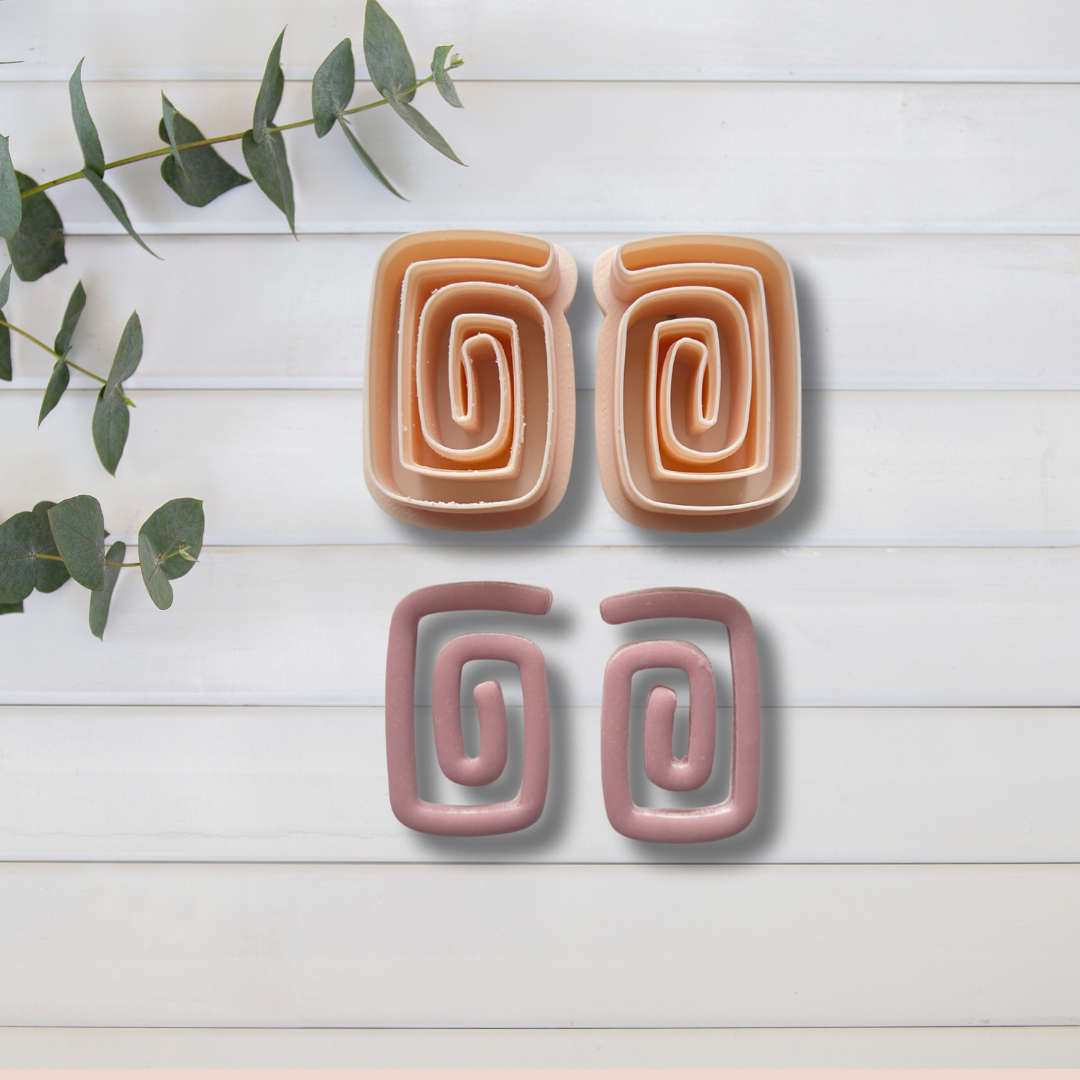 Cortador Arcilla Polimérica| Orgánica Spiral Rectangulo 2025321 | Minipekas