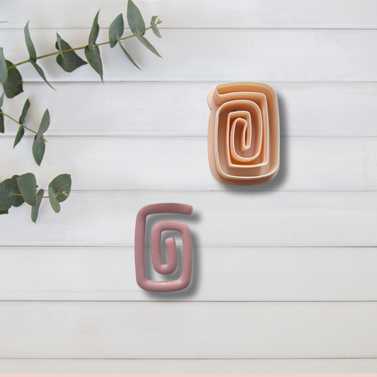 Cortador Arcilla Polimérica| Orgánica Spiral Rectangulo 2025321 | Minipekas