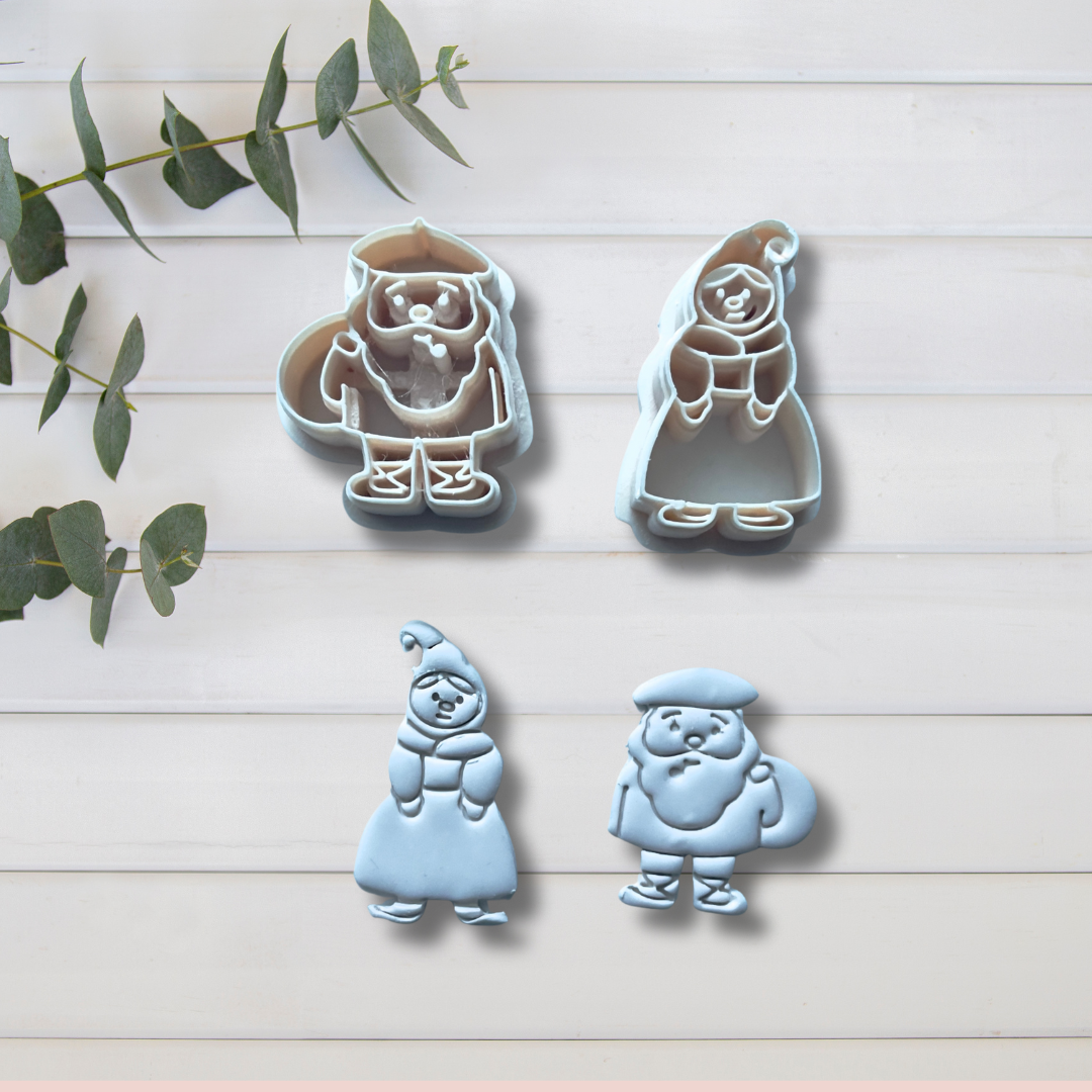 Cortador Arcilla Polimérica| Olentzero + Mari Domingi 2025111 | Minipekas