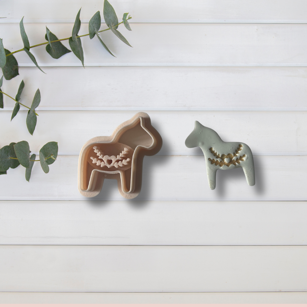 Cortador Arcilla Polimérica| Caballo Nordico Christmas 2025334  | Minipekas