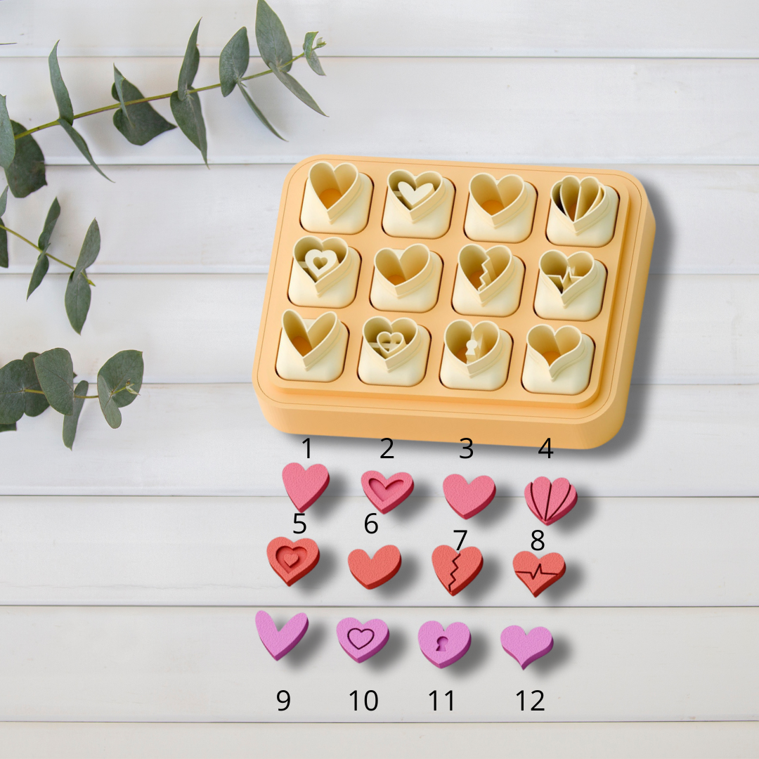 Cortador Arcilla Polimérica| pack mini corazon 1 2025401 | Minipekas
