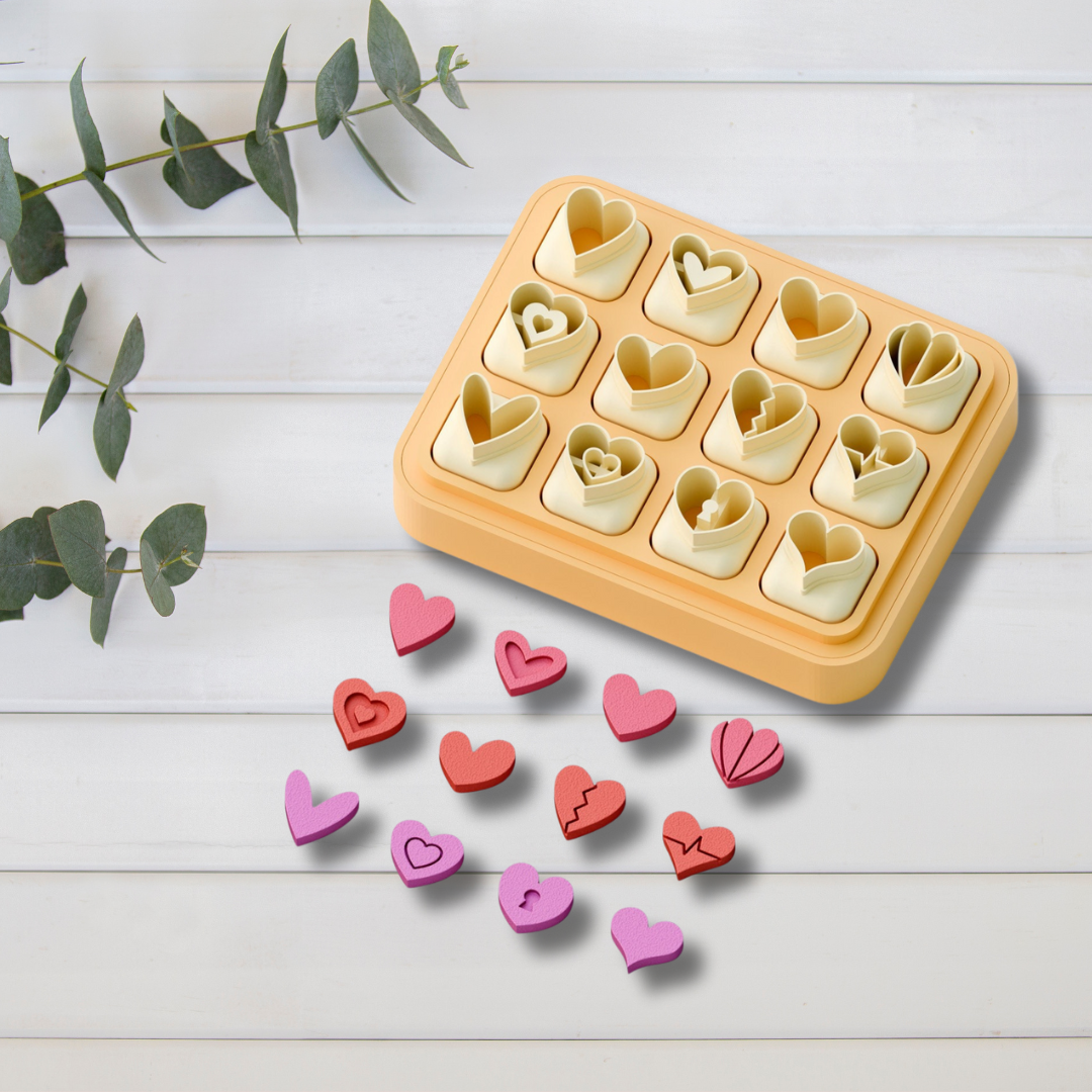 Cortador Arcilla Polimérica| pack mini corazon 1 2025401 | Minipekas
