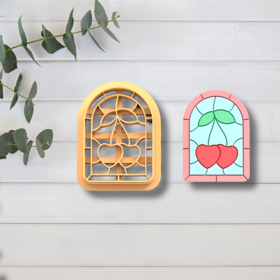 Cortador Arcilla Polimérica| Vidriera cerezas 2025351 | Minipekas