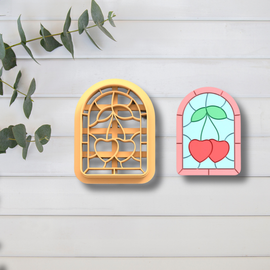 Cortador Arcilla Polimérica| Vidriera cerezas 2025351 | Minipekas