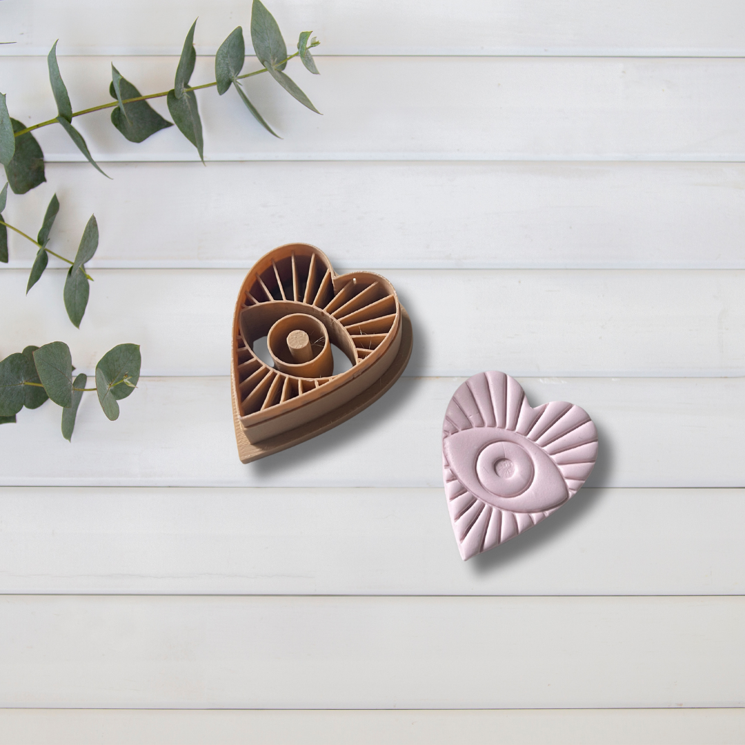 Cortador Arcilla Polimérica| Corazon ojo 2026005 | Minipekas