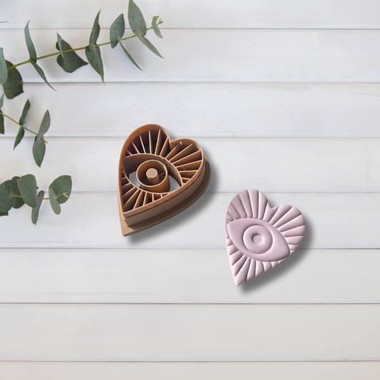 Cortador Arcilla Polimérica| Corazon ojo 2026005 | Minipekas