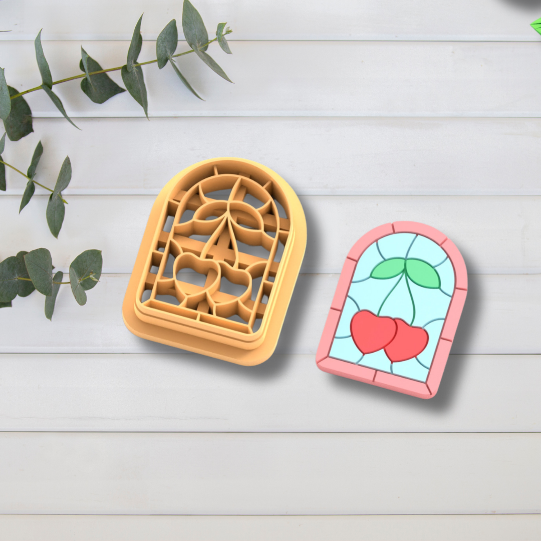 Cortador Arcilla Polimérica| Vidriera cerezas 2025351 | Minipekas