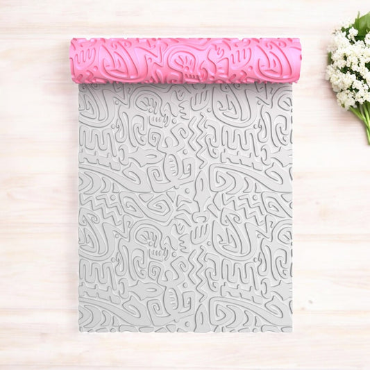 Textura roller 112 efecto tiki para arcilla polimérica