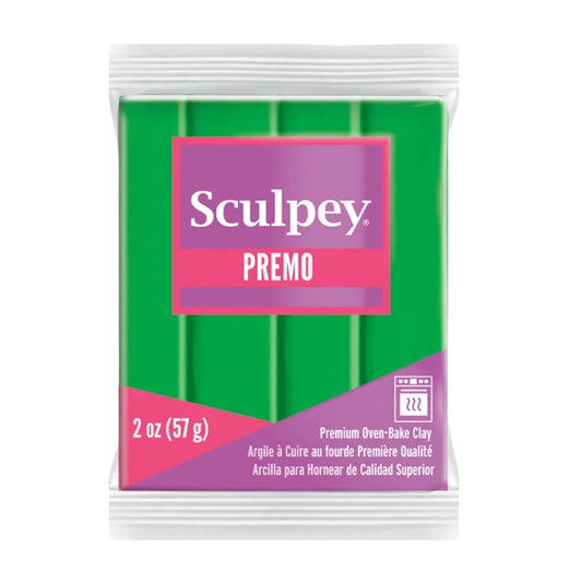 Argila de polímero verde Sculpey Premo 2 onças (56g)