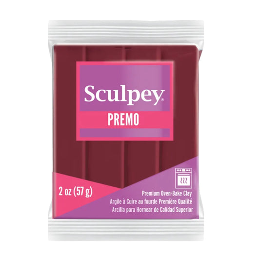 Argila de polímero Sculpey Premo Alizarin Crimson 2 onças (56g)