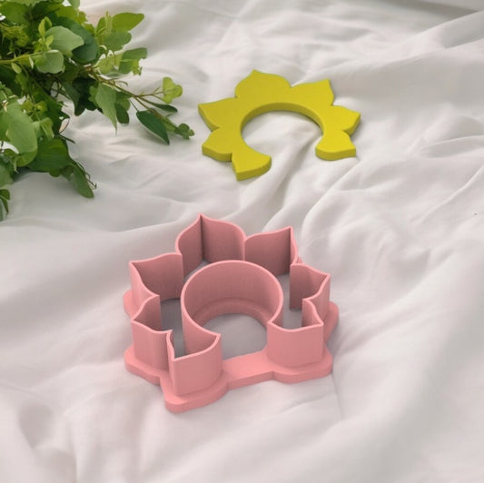 Cortador de argola de flor de sol para fazer brincos de argila de polímero