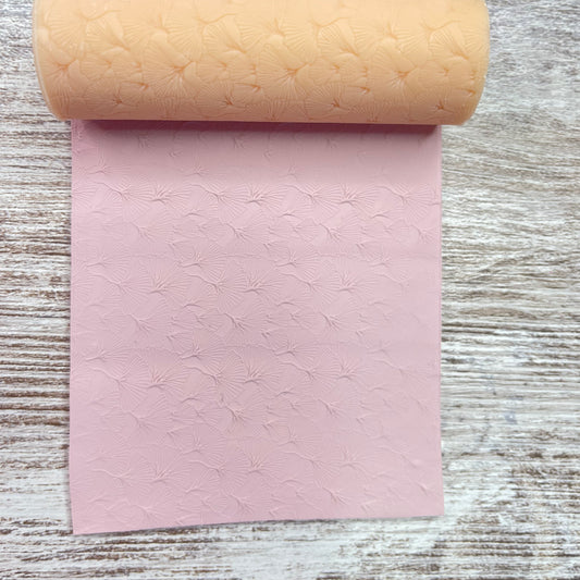 53-Rodillo textura ginko para arcilla polimérica
