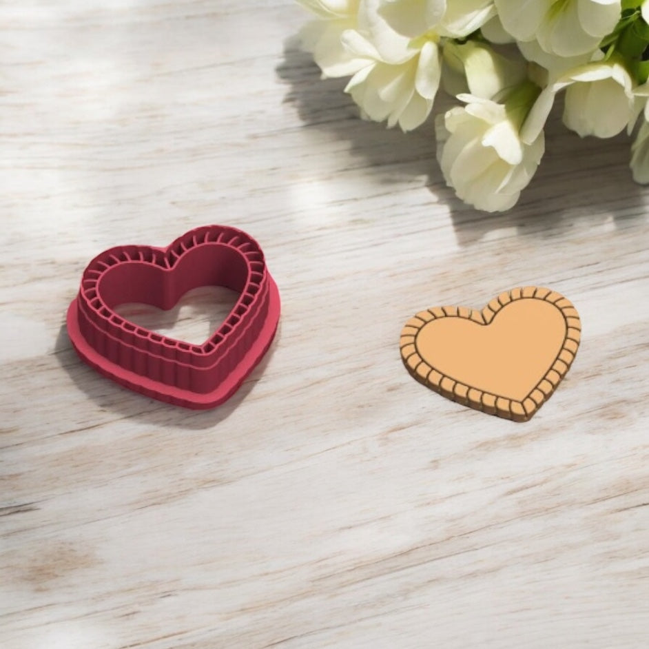 Valentine pie 1 - Cortador para hacer pendientes de arcilla polimérica