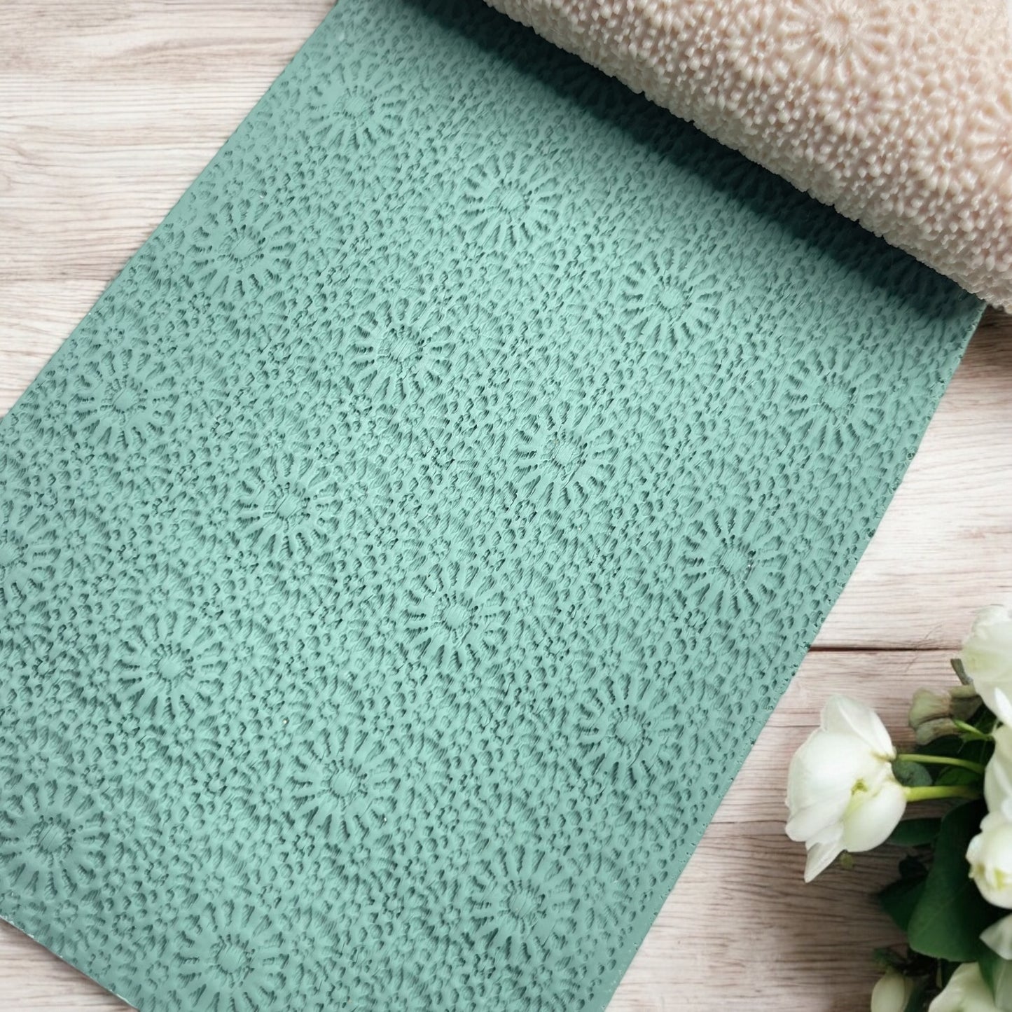 60-Rodillo textura encaje para arcilla polimérica
