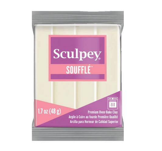 Argila de polímero Sculpey Souffle Ivory 1,7 onças (48g)