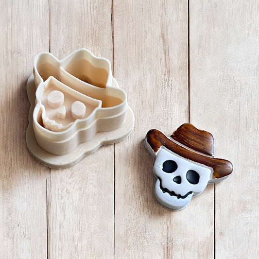 Cortador Arcilla Polimerica | Calavera Cowboy | Minipekas