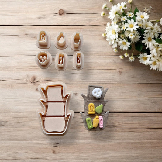 Cortador Arcilla Polimérica | Estantería Árbol 2 | Minipekas