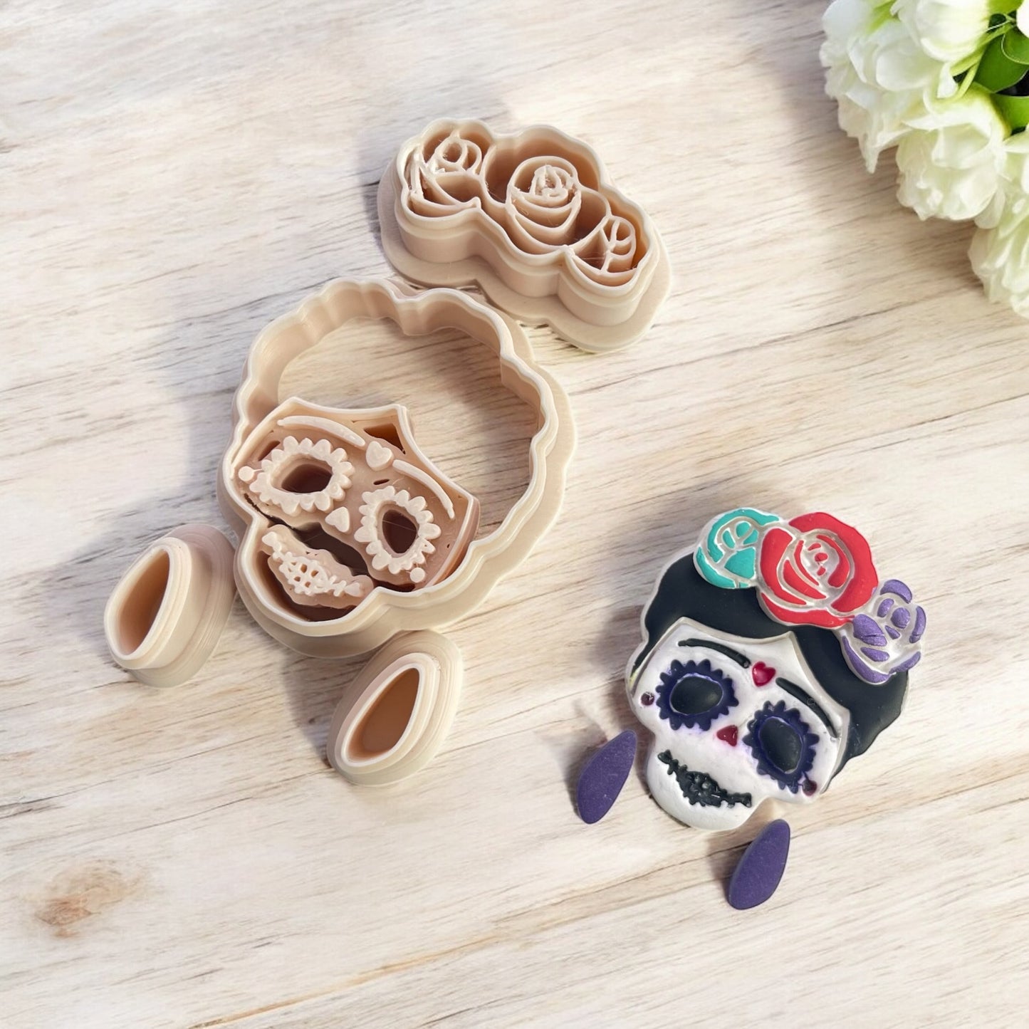 Cortador Arcilla Polimerica | Frida skull 202  | Minipekas