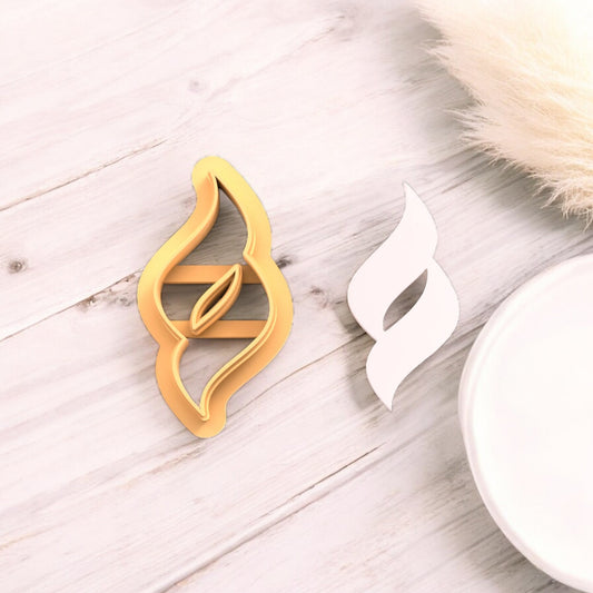 Shell earring B - Cortador para hacer pendientes de arcilla polimerica
